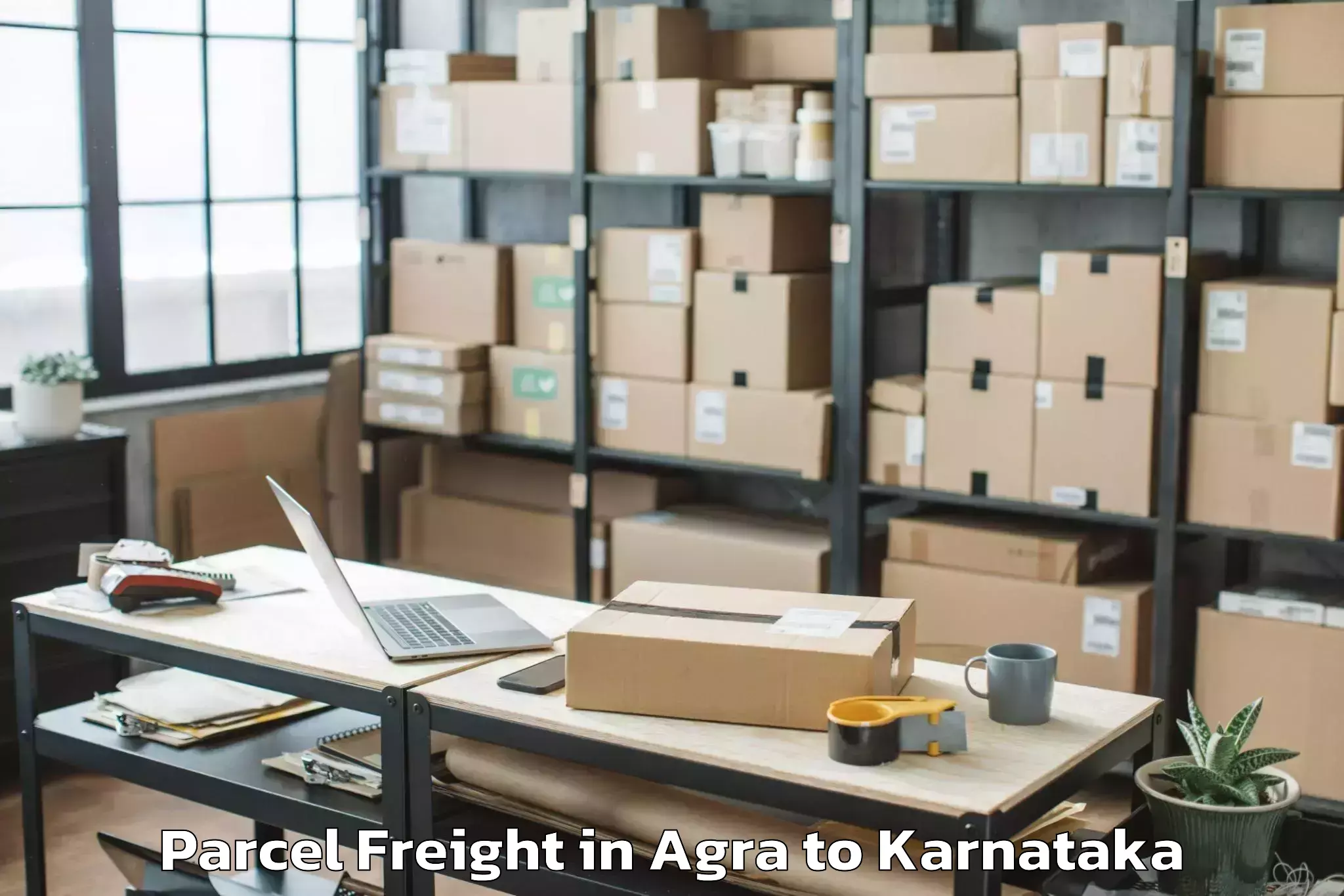 Agra to Krishnarajpete Parcel Freight